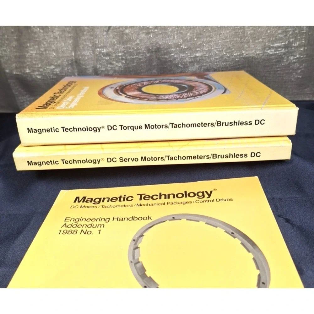 Magnetic Technology DC Motors Torque Tachometer Brushless 2 Books + Addendum Box